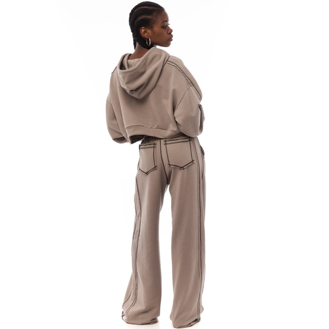 Damen Sportliches Oversized Hoodie-Set Drune