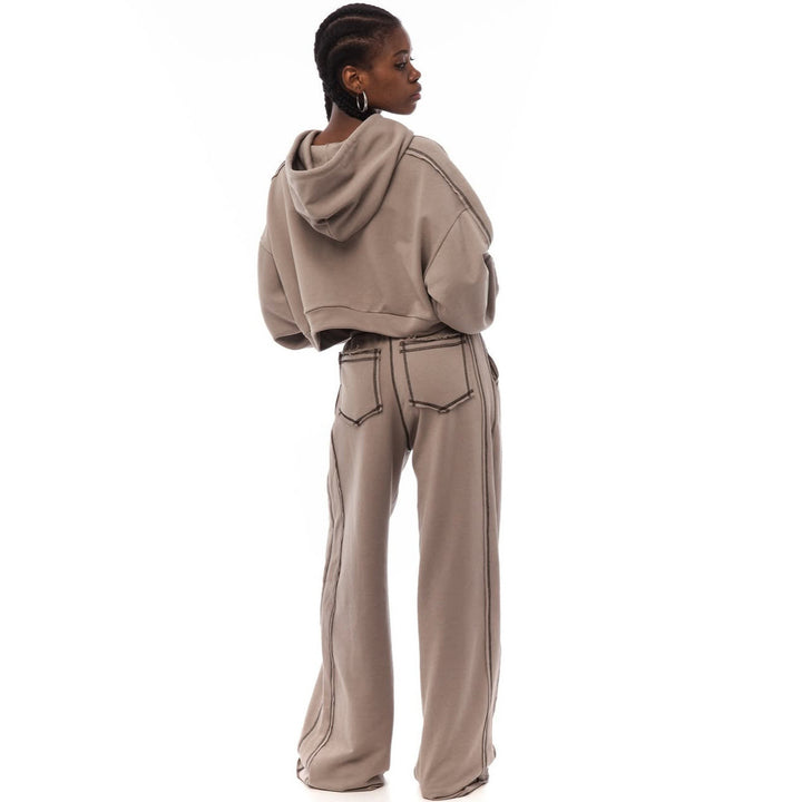 Damen Sportliches Oversized Hoodie-Set Drune