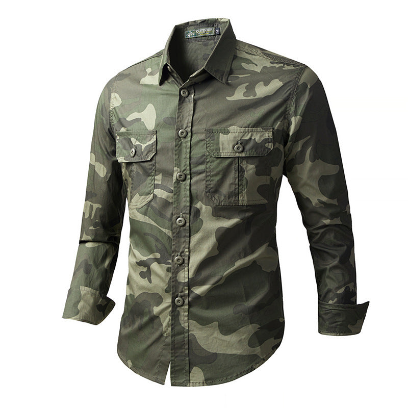 Herren Feldjacke im Camouflage-Stil Drune