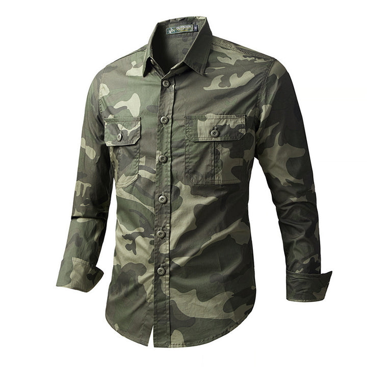 Herren Feldjacke im Camouflage-Stil Drune