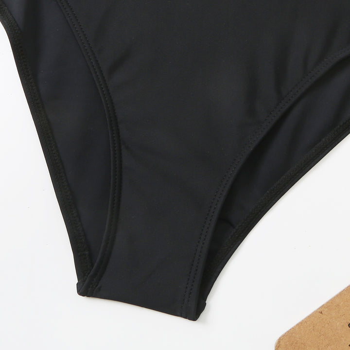 Damen Einteiliger Badeanzug mit stilvollem Punkte-Design und figurformender Raffung Drune