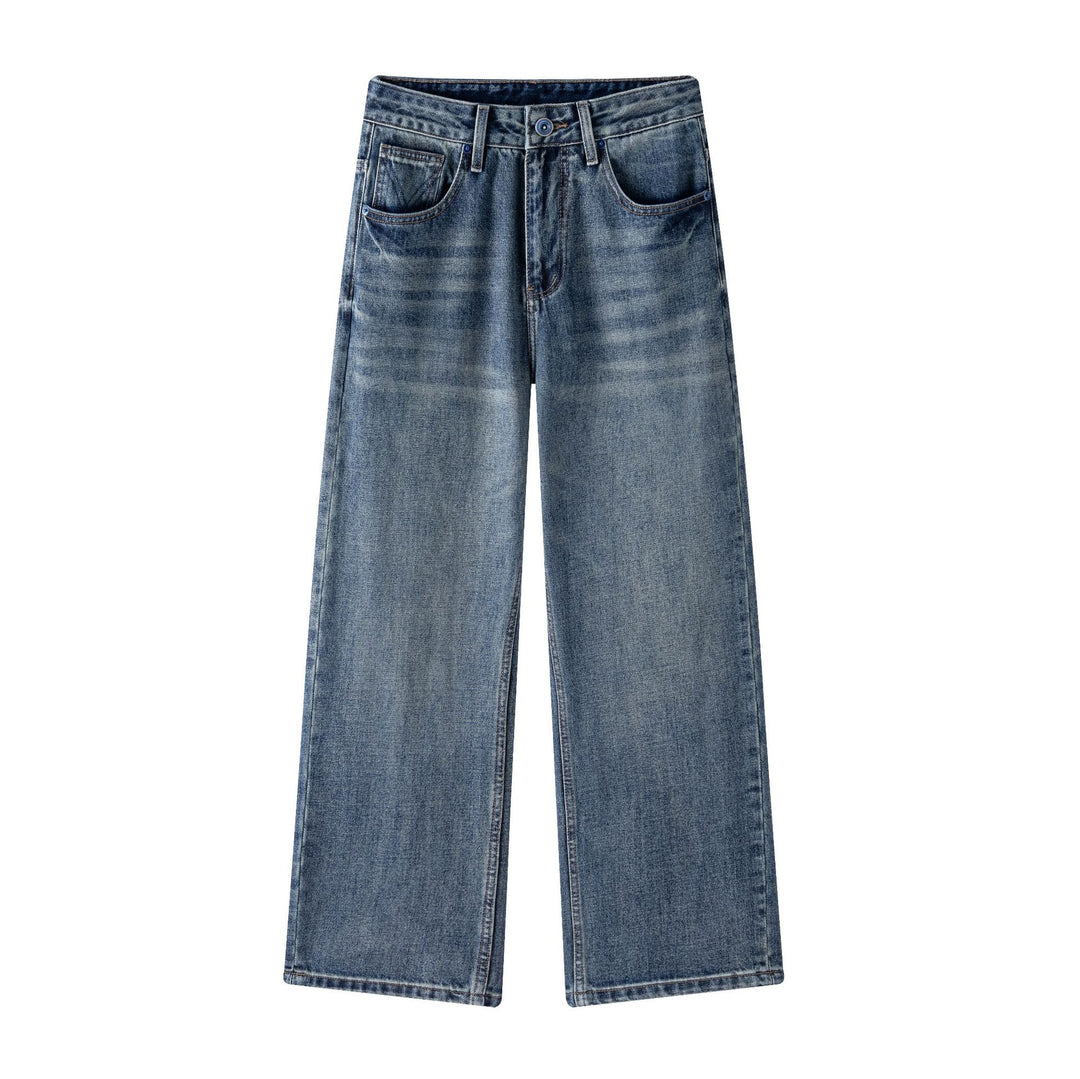 Damen Hochtaillierte gerade-geschnittene verkürzte Jeans Drune