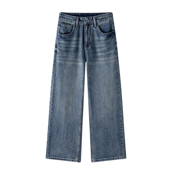 Damen Hochtaillierte gerade-geschnittene verkürzte Jeans Drune