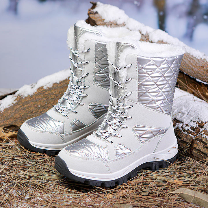 Damen Winterstiefel mit isolierender Fütterung und rutschfester Sohle Drune