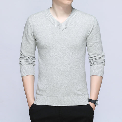 Herren Eleganter V-Ausschnitt Pullover Drune