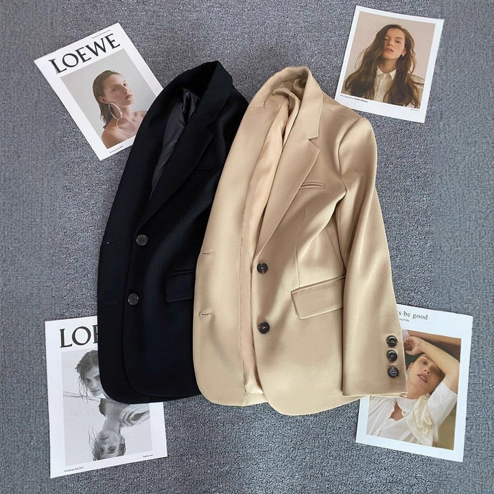 Damen Eleganter Blazer mit modischem Schnitt und dekorativen Knöpfen Drune
