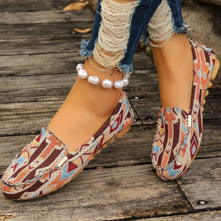 Damen Elegante Texturierte Slipper Drune