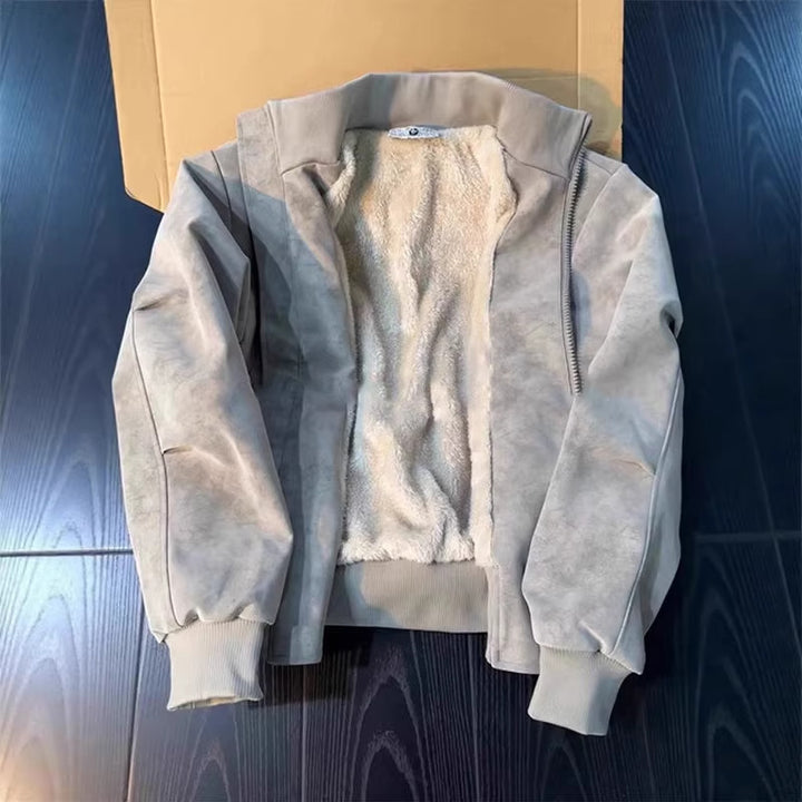 Herren Modische Bomberjacke mit weichem Innenfutter Drune
