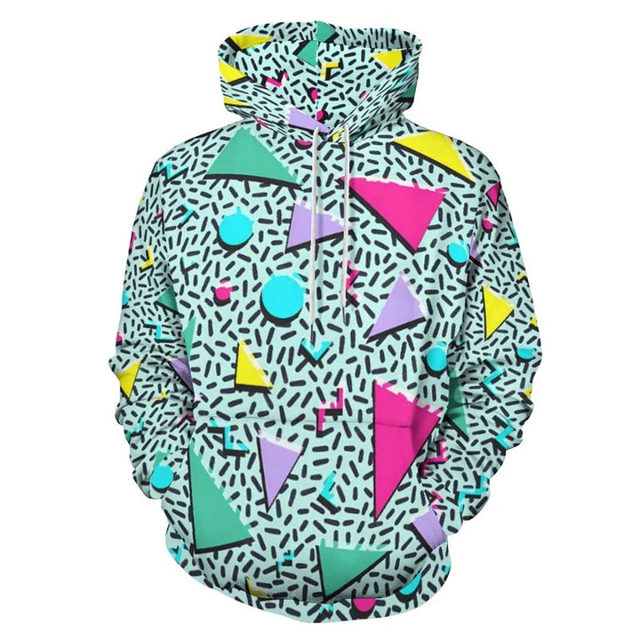 Damen Trendiger Kapuzenpullover mit kreativen Farbverlauf Drune