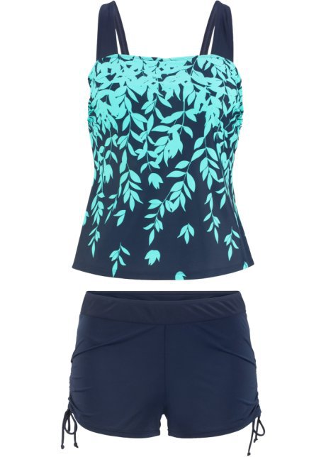Damen Tankini-Set mit floralem Design und verstellbarem Oberteil Drune