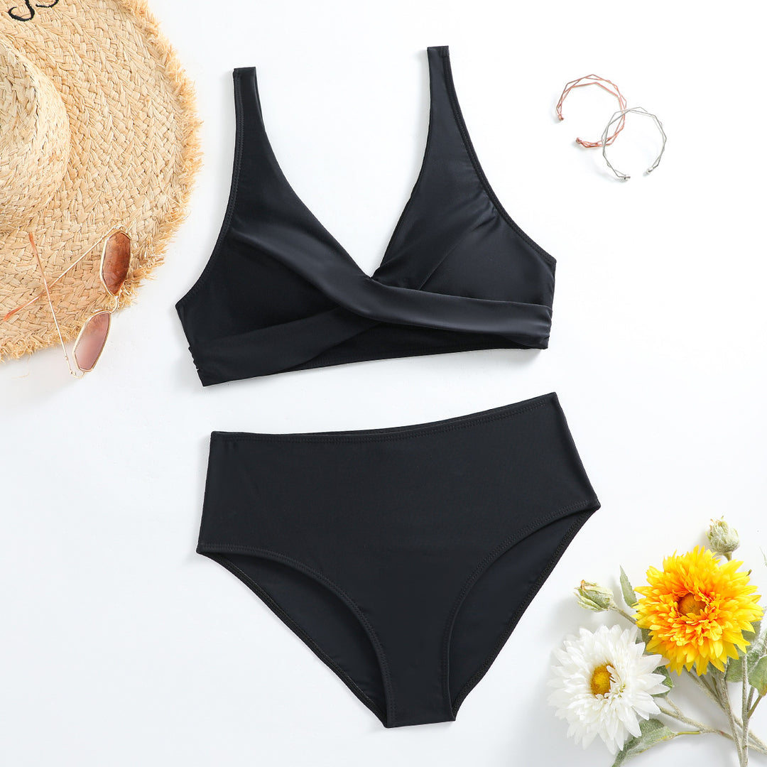 Damen Hochschnitt Bikini-Set Drune