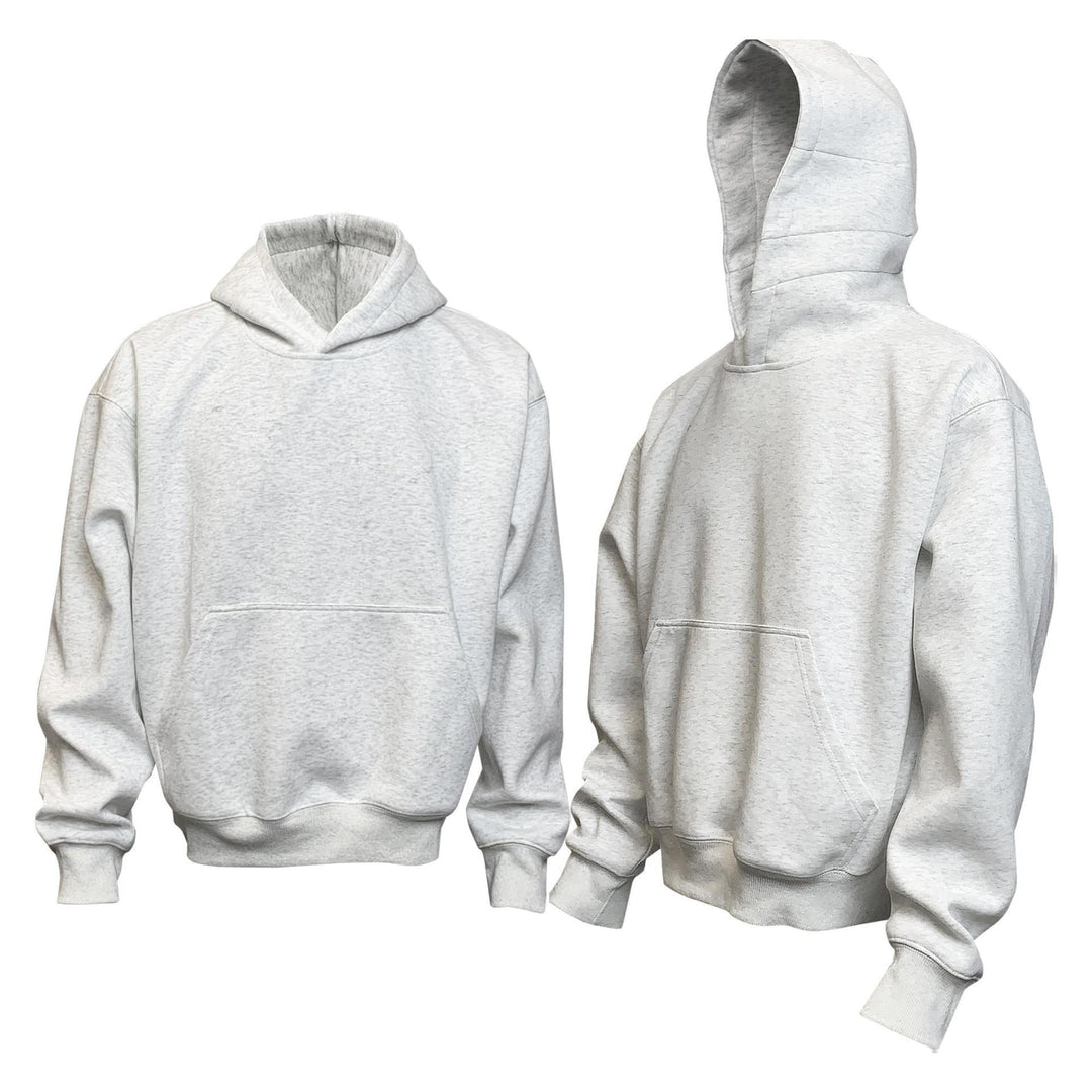 Unisex weicher Heavyweight-Oversize-Kapuzenpullover mit dreiteiliger Kapuze und verstärkter Kängurutasche Drune