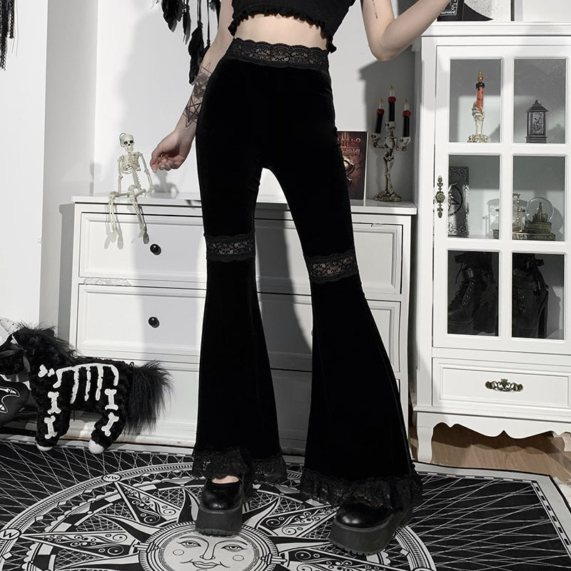 Damen figurbetonte Bluse mit Rüschendetails und Schnürung Drune