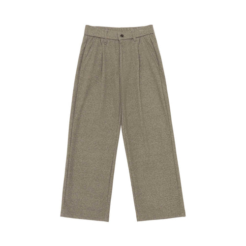 Damen Hochtaillierte Bundfalten-Jerseyhose mit weitem Bein Drune