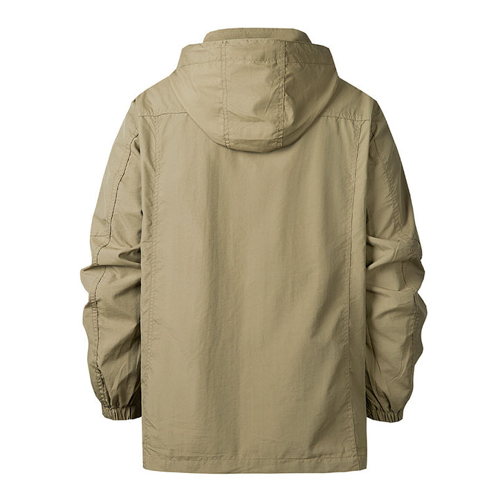 Herren Funktionale Jacke mit verstellbarem Kapuzendesign Drune
