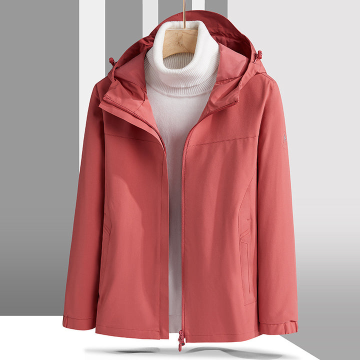 Herren Leichte technische Softshelljacke mit verstellbarer Kapuze und minimalistischer Sportpassform Drune