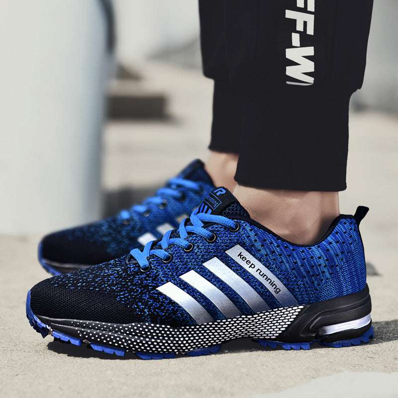 Herren leichte atmungsaktive Lauf‑ und Trail‑Sneaker mit verstärkter Fersendämpfung und griffiger Outdoorlaufsohle Drune