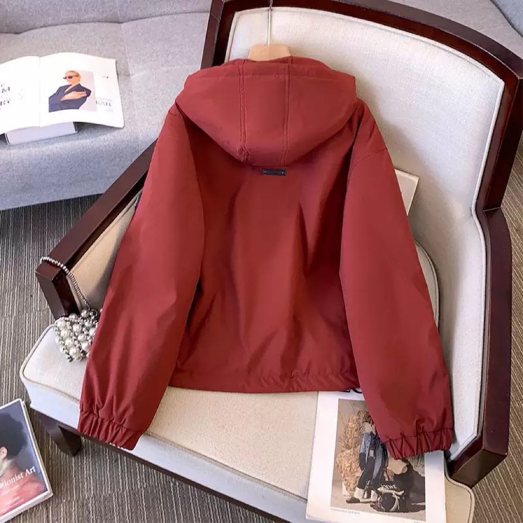 Damen sportliche Übergangsjacke mit praktischem Kapuzen-Design Drune