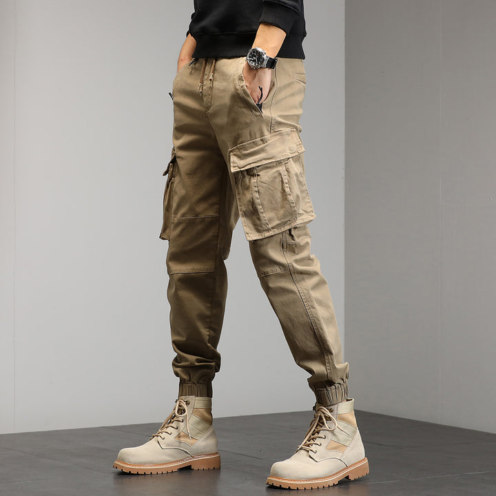 Herren Utility-Joggerhose mit sculpted Kniepaneelen, verstärkten Cargotaschen und elastischem Komfortbund Drune