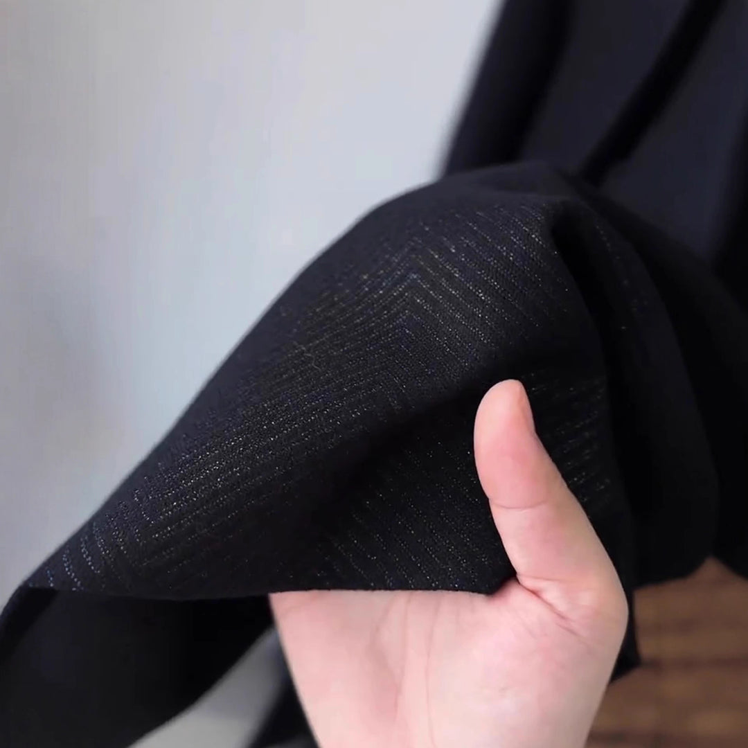Damen Eleganter Kurzblazer mit Schmuckknopf Drune