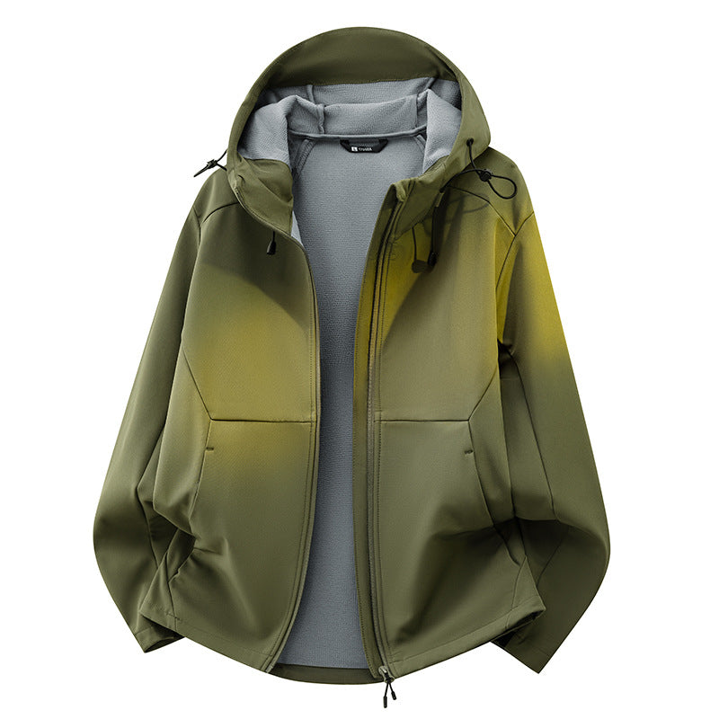 Unisex Softshell-Übergangsjacke mit Fleece-Innenfutter, Kapuze & wasserabweisender Beschichtung Drune