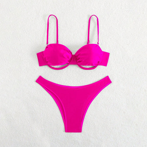 Damen Push-Up-Bikini mit verstellbaren Trägern und modischem Design Drune