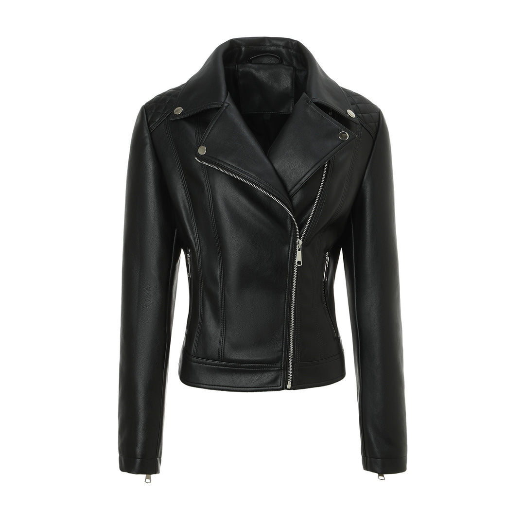 Damen Trendige Bikerjacke mit Steppdetails Drune