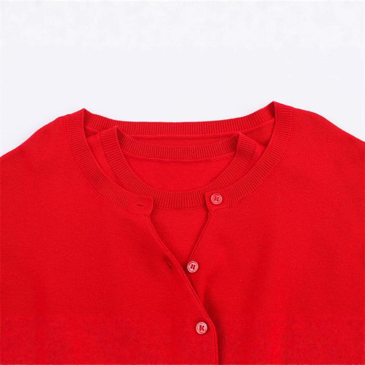 Damen Wickelpullover mit Knopfdetail und modernem Schnitt Drune