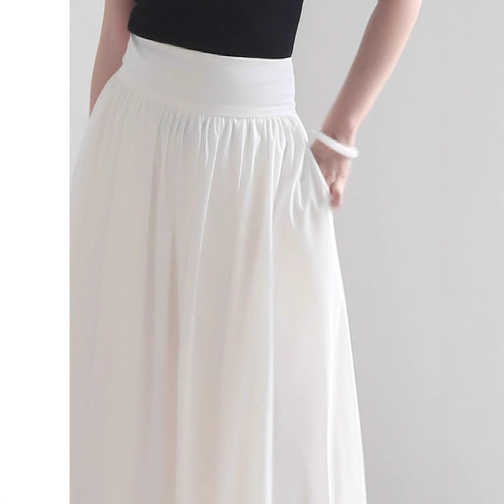 Damen Eleganter Maxi-Rock mit fließendem Schnitt Drune