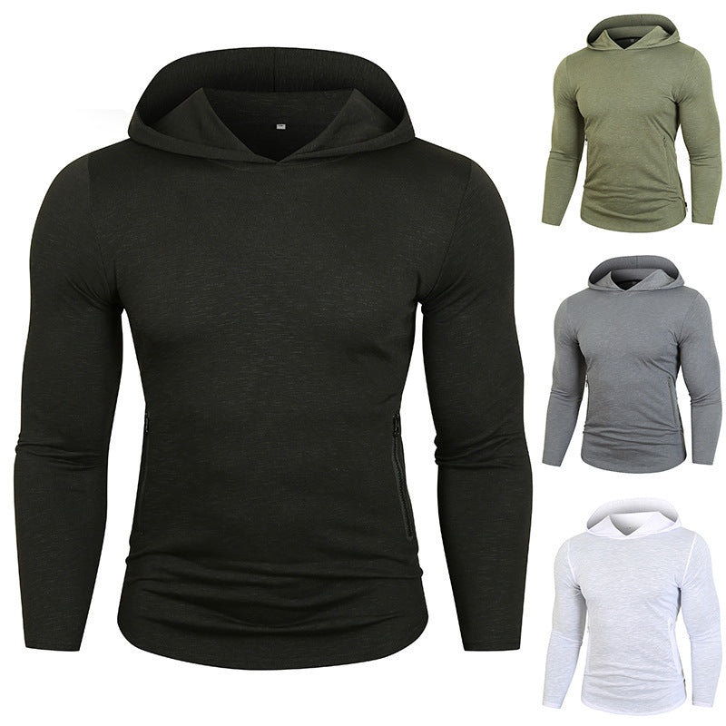 Herren Performance Langarm Kapuzenshirt Drune