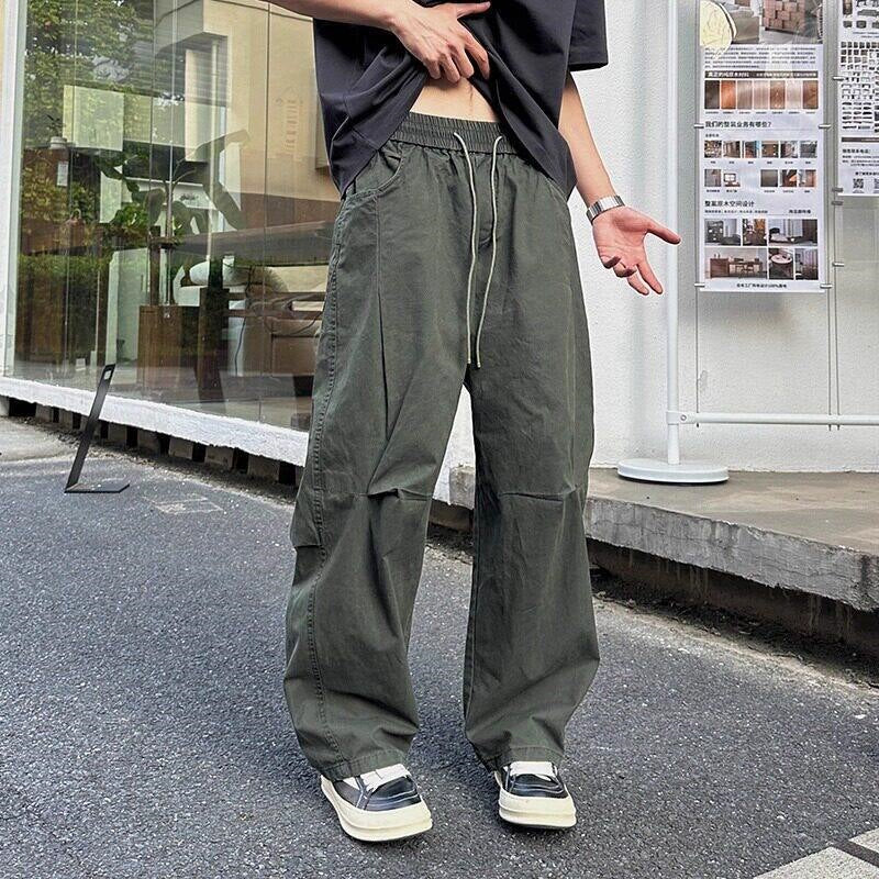 Herren Bequeme Cargohose mit weiten Beinen Drune