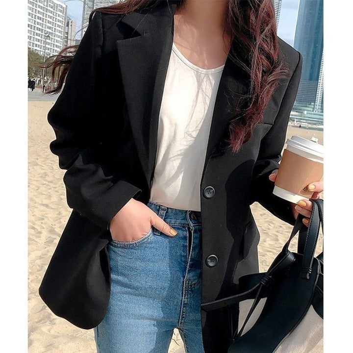 Damen Modischer Oversized-Blazer Drune