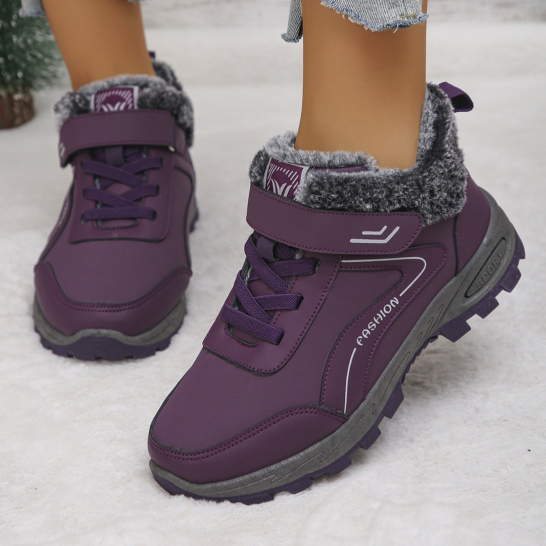 Damen Winterstiefel mit Warmfutter und rutschfester Sohle Drune