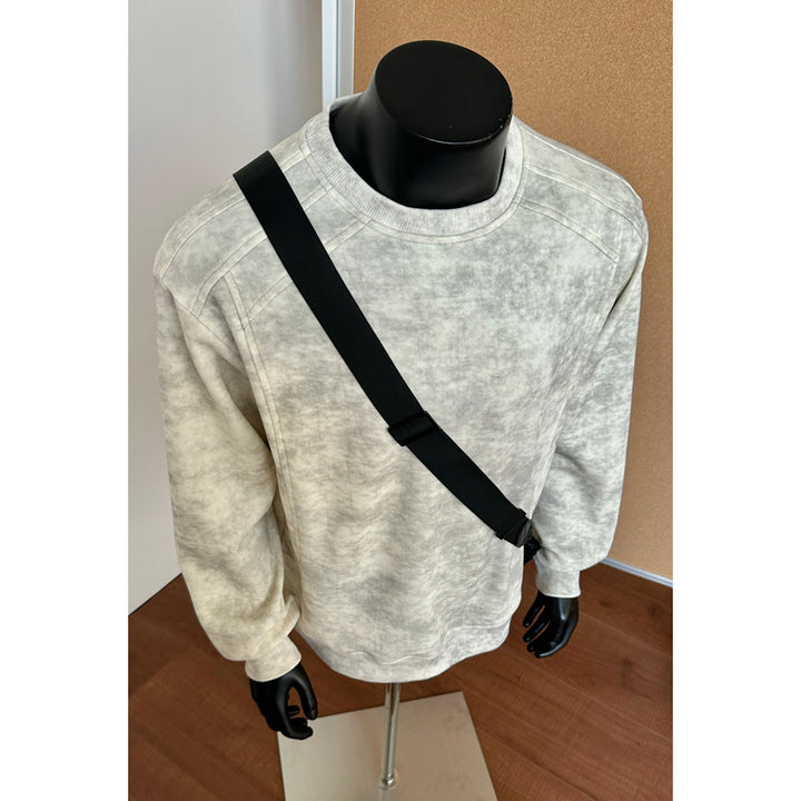 Herren Modischer Sweatshirt mit praktischem Schultergurt Drune