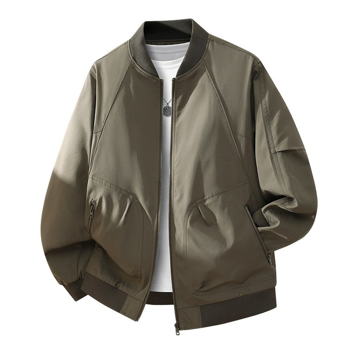 Herren Modische Bomberjacke mit Innenfutter Drune