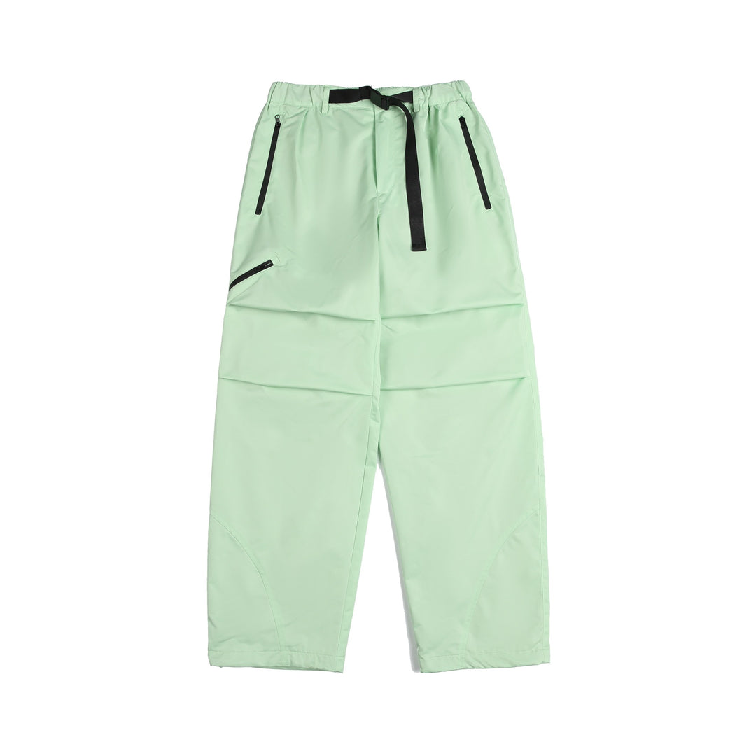 Unisex Technische Cargo-Caprihose mit elastischem Bund, integriertem Gurt und wasserdichten Reißverschlüssen Drune