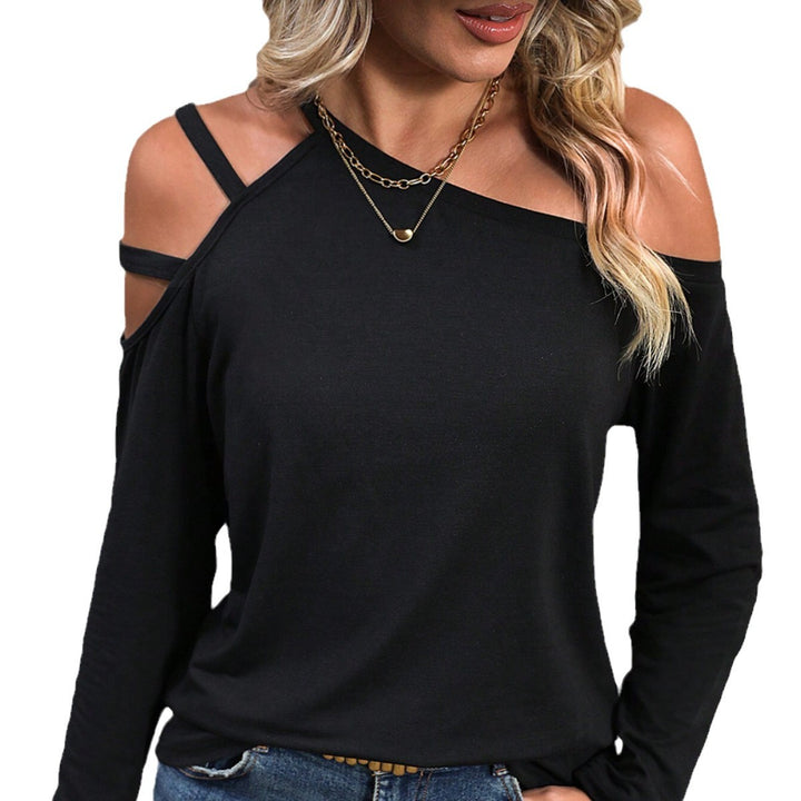 Damen Oberteil mit asymmetrischem Cut-Out und modischen Trägerdetails Drune