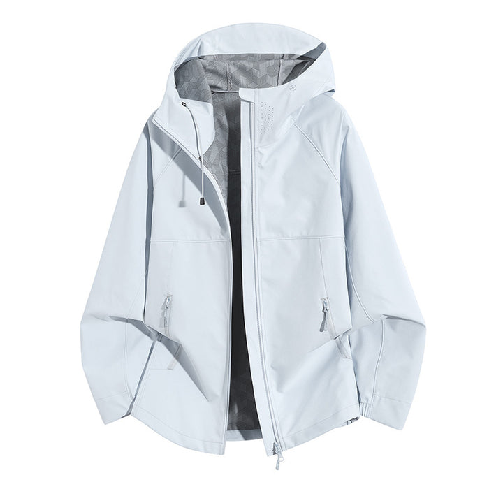 Damen Wetterfeste Kapuzenjacke mit belüftetem Kragen Drune