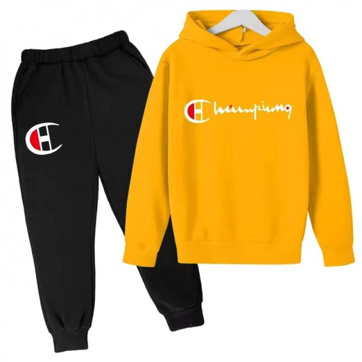 Unisex nan Kapuzenpullover mit Jogginghose Freizeitset Drune