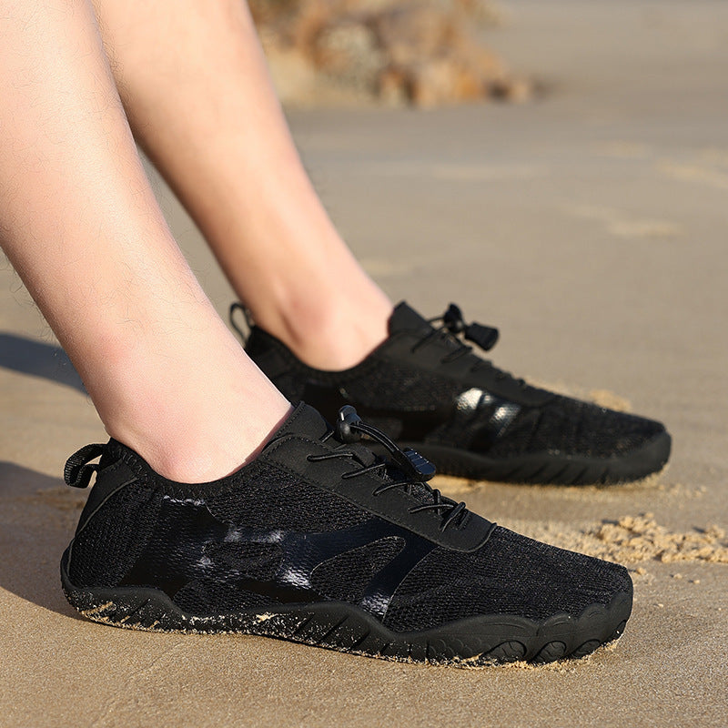 Damen nan ultraleichte Barfuß-Wasserschuhe mit rutschfester Flexsohle und Schnellverschluss Drune