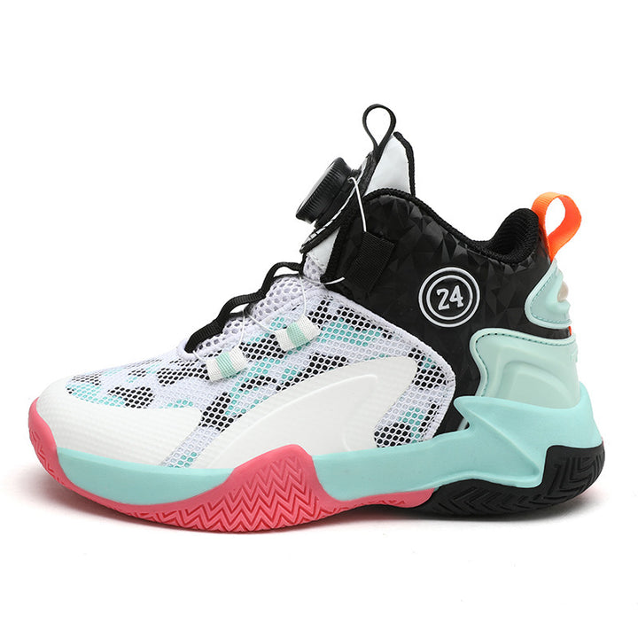 Unisex High-Top Basketball-Sneaker mit Drehverschluss und atmungsaktivem Mesh Drune