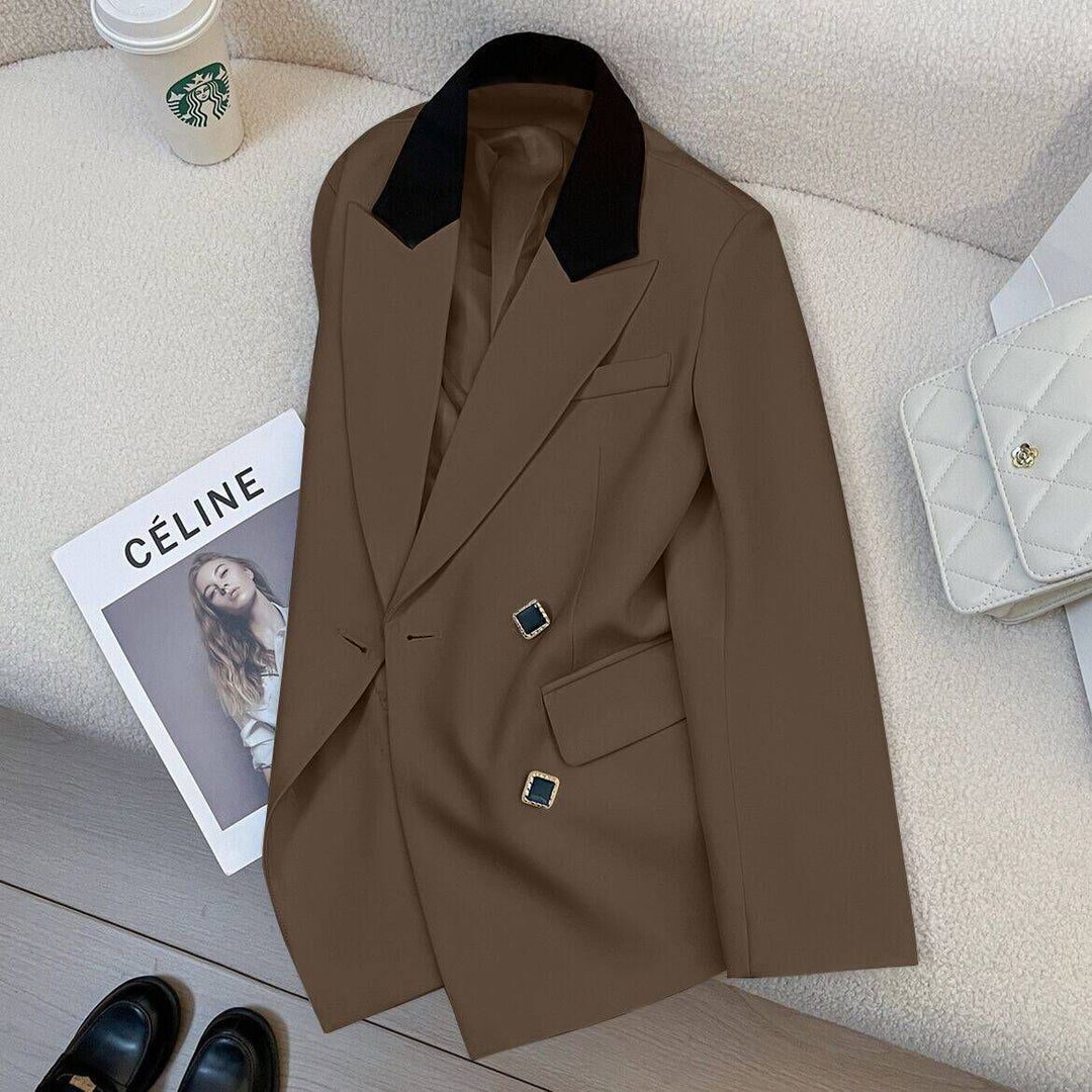 Damen Eleganter und moderner Doppelreiher-Blazer Drune