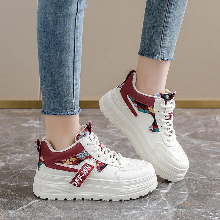 Damen Plateau-Sneaker mit trendigem Design und ergonomischer Dämpfung Drune