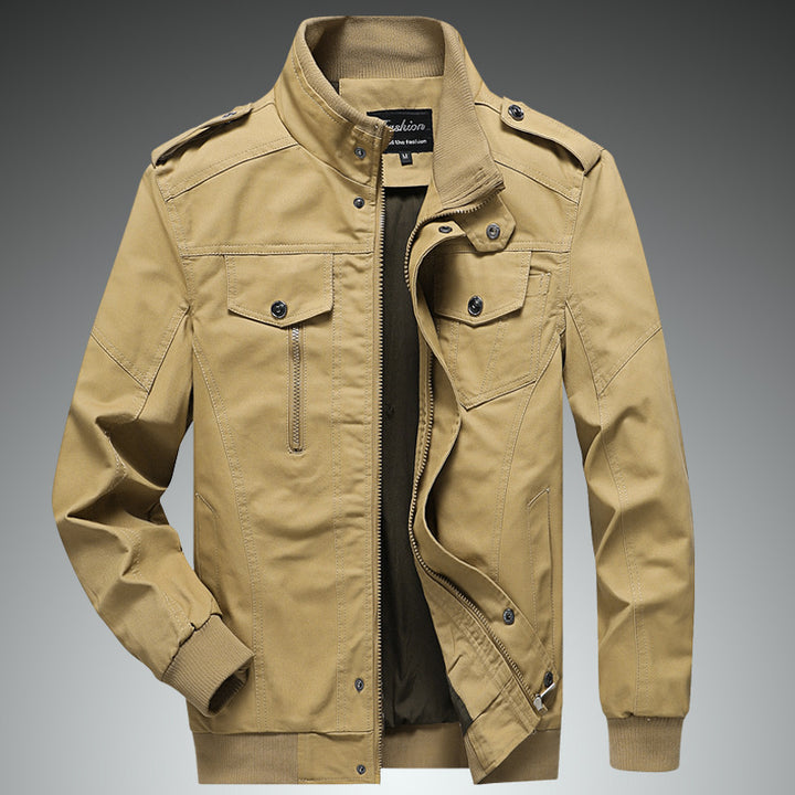 Herren Militärjacke mit praktischen Taschen Drune