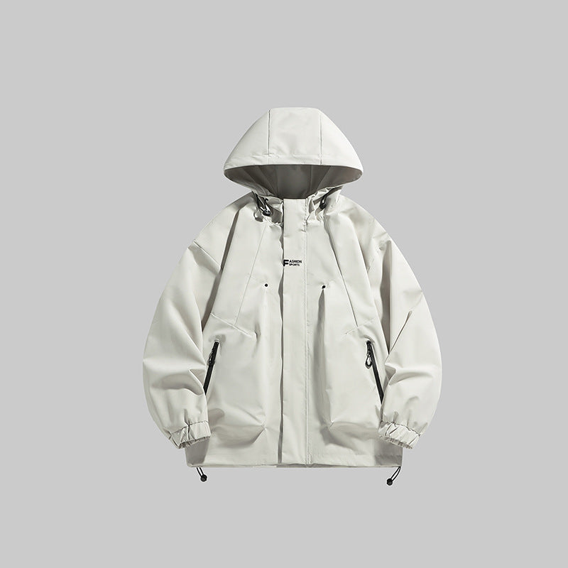 Herren multifunktionale Winterjacke mit isolierendem Fleecefutter und verstellbarer Kapuze Drune