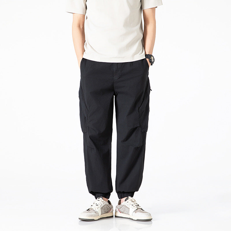 Herren leichte Tech-Cargo-Jogginghose mit elastischem Bund und multifunktionalen Taschen Drune