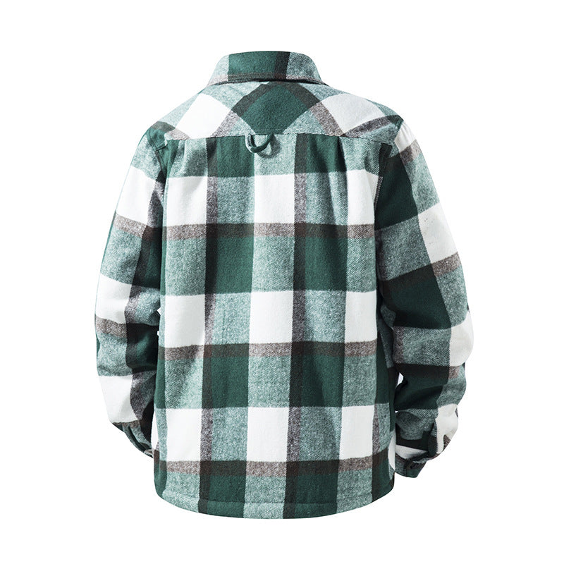 Herren Karierte Flanelljacke mit praktischen Taschen Drune