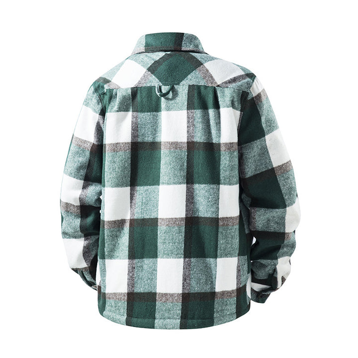 Herren Karierte Flanelljacke mit praktischen Taschen Drune