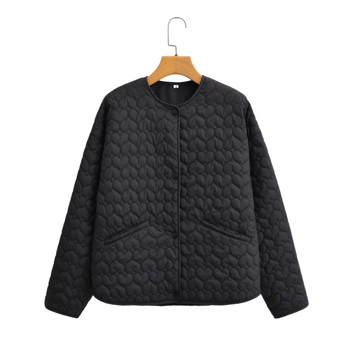 Damen gesteppte Übergangsjacke mit seitlichen Eingrifftaschen und modernem Design Drune