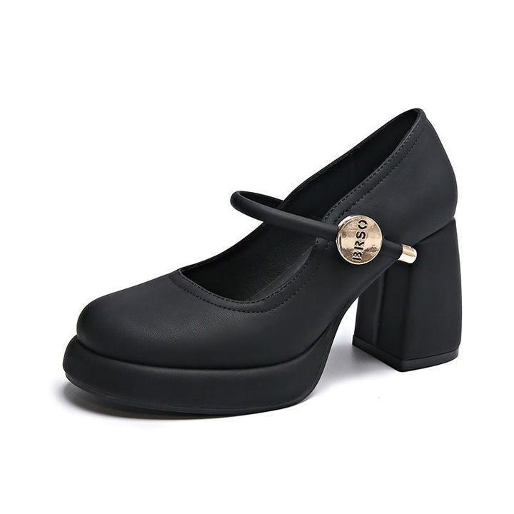 Damen Mary Jane Schuhe mit komfortablem Blockabsatz Drune
